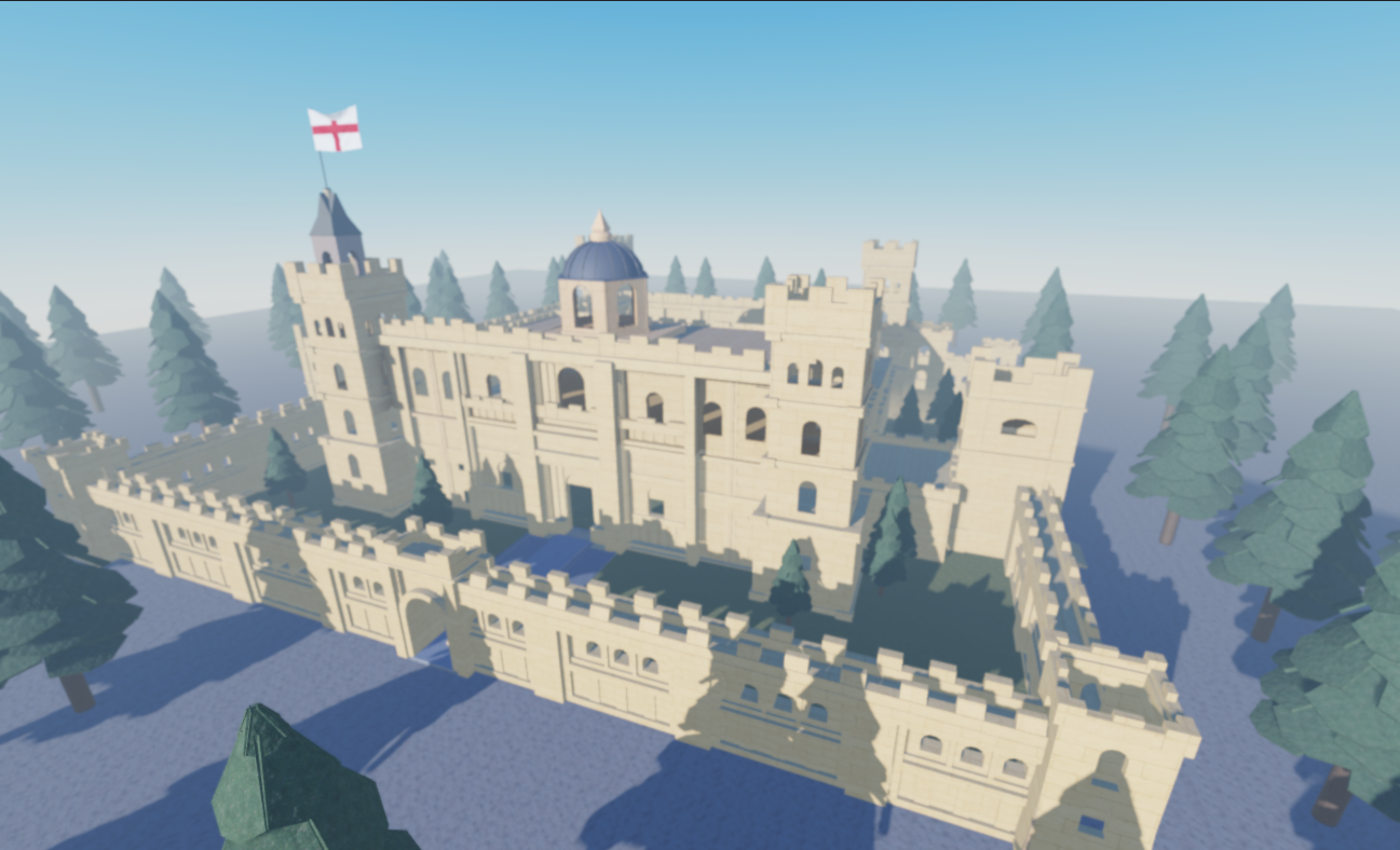 Low poly castle keep